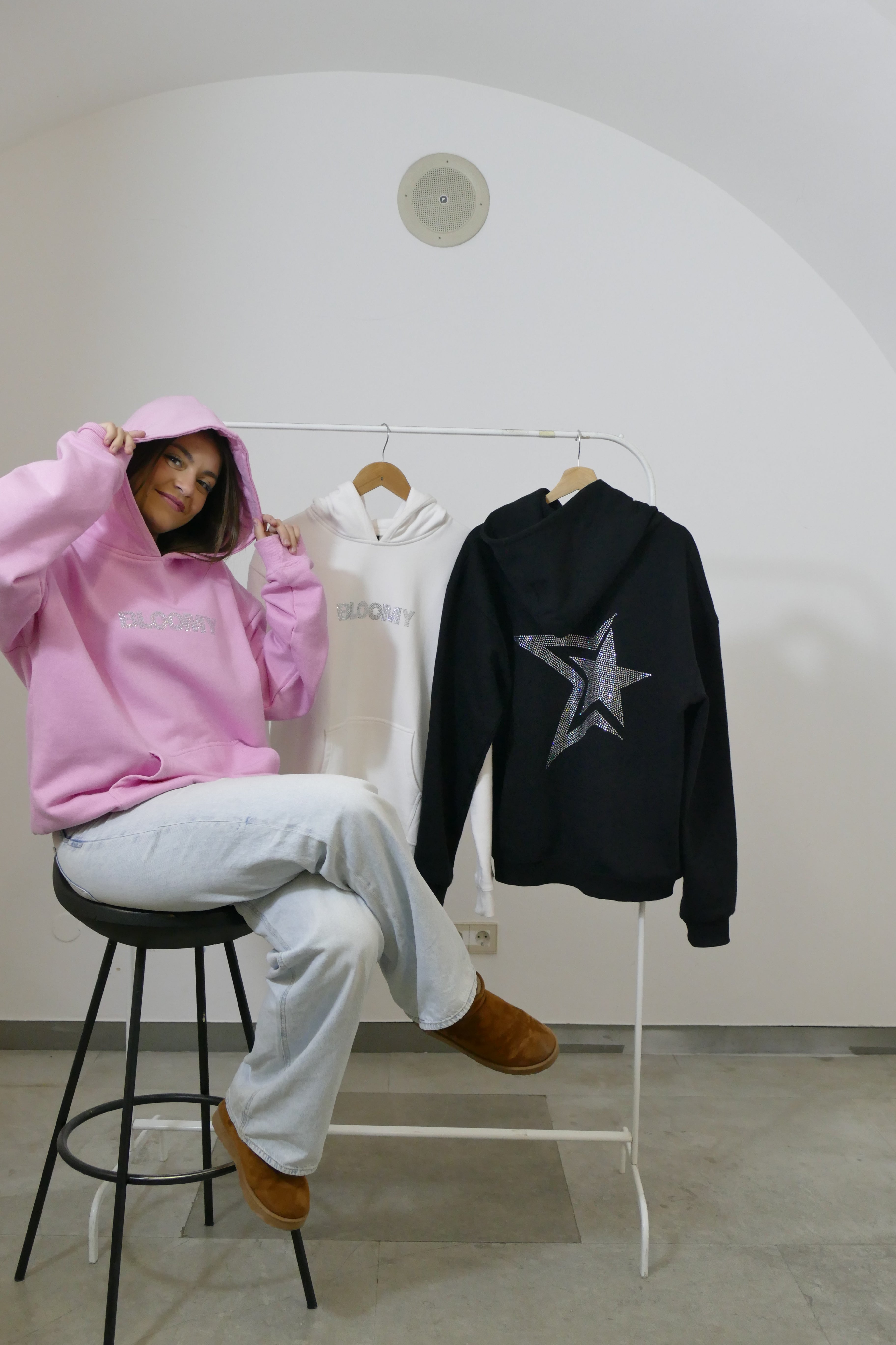 SUDADERA BLOOMY ROSA