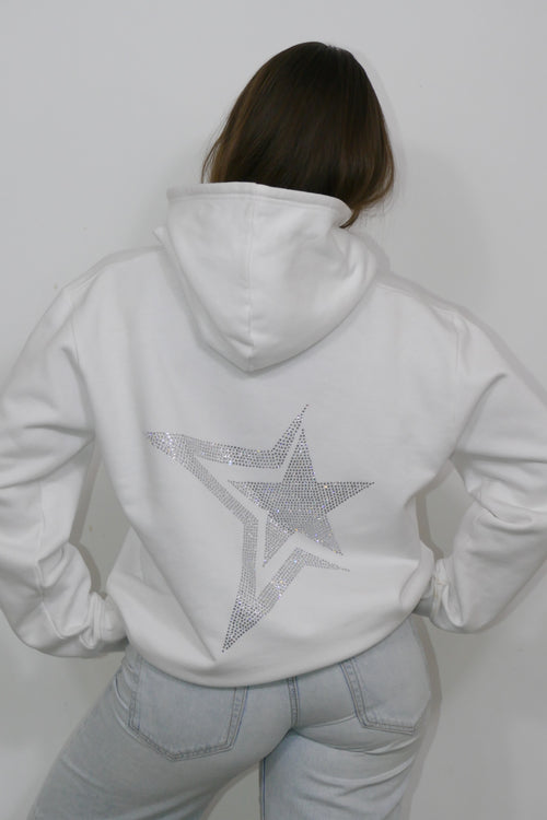 SUDADERA BLOOMY BLANCA